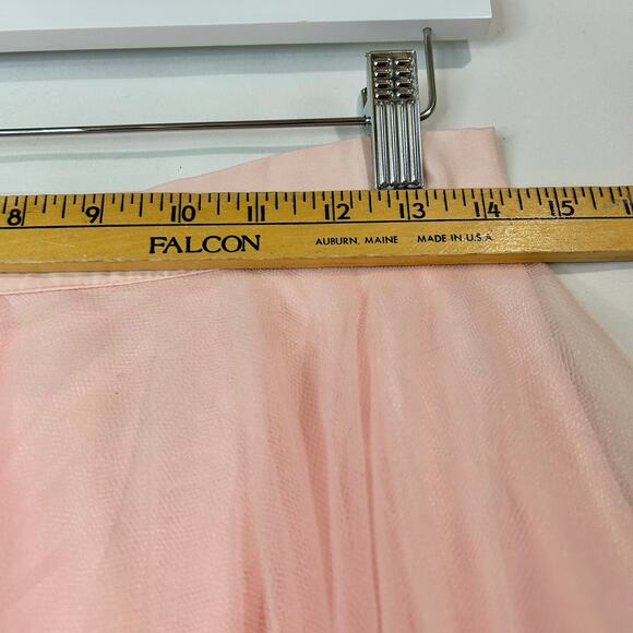 Women’s Tulle Layered Full Length Maxi Skirt Pink Medium EUC Formal Event - Picture 4 of 6